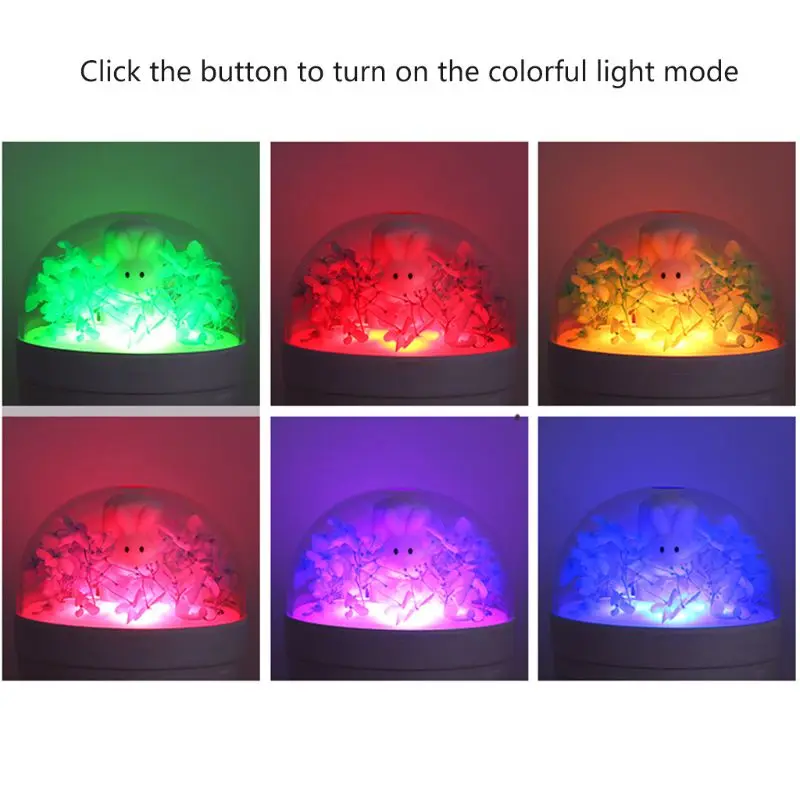 1 компл. Сладкий Кролик Форма Арома увлажнитель usb зарядка маленький бесшумный Настольный милый питомец увлажнитель воздуха подарок