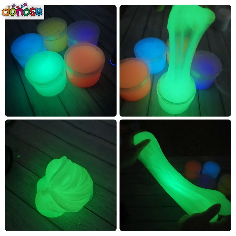 Hot NoctilucenceCrystal Slime Toys Clear Honey Slime Bee Polymer Clay Modeling Slime Glue Mud Slime Putty DIY Toy