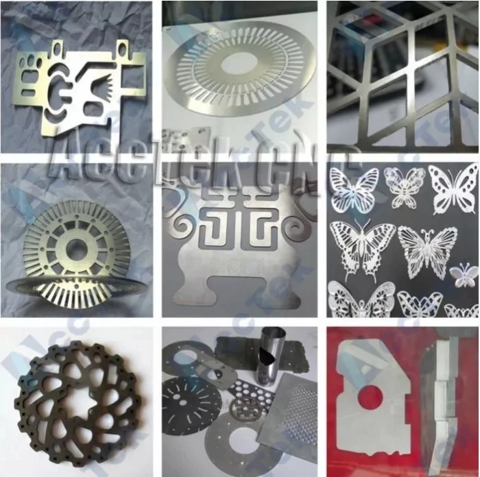 ACCTEK 500W CNC fiber laser cutting machine cutting steel and metal high precision cutting machine AKJ1325F