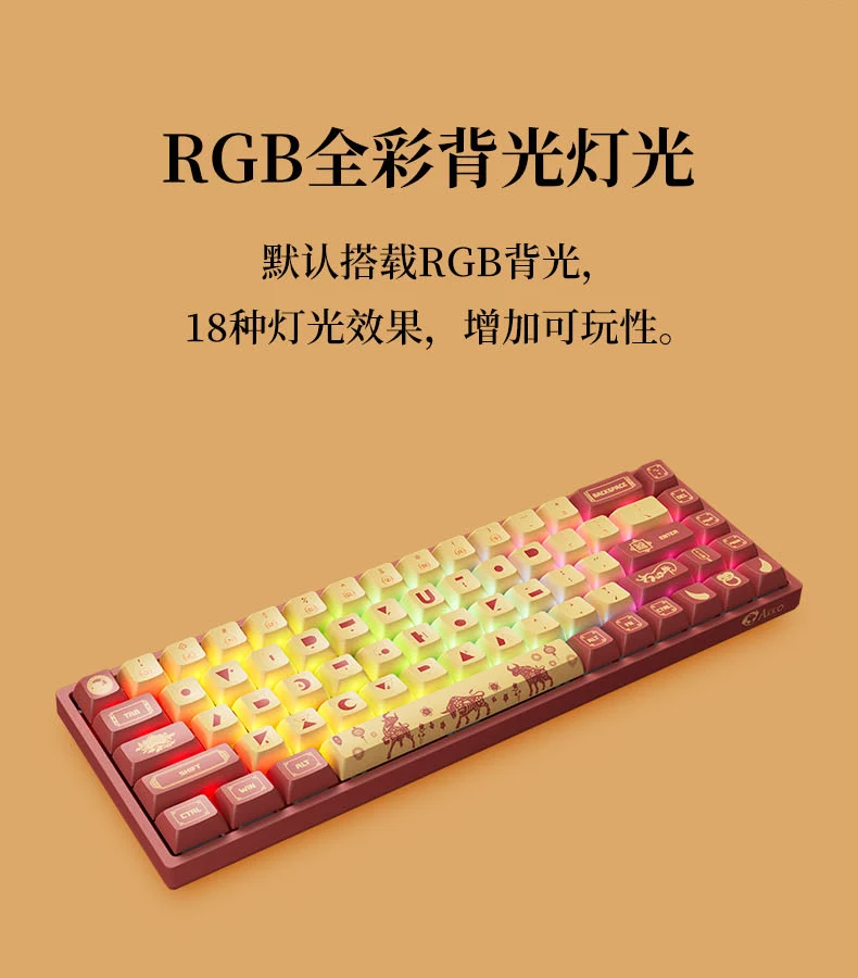 Akko 3068 v2 bluetooth 5.0 duplo-modo rgb