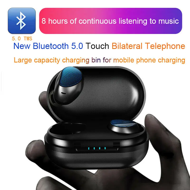 Bluetooth 5,0 наушники-вкладыши, мини беспроводные наушники, стерео Bluetooth наушники, умное Голосовое управление для телефона, музыкальная гарнитура