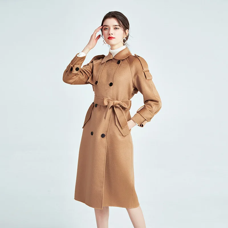 超美品 女性のカシミヤコート 3つのリネンとアメリカの女性のカシミヤコート ルーズフィットと薄い 秋と冬 21 セールの時期 Signature Johaness Com