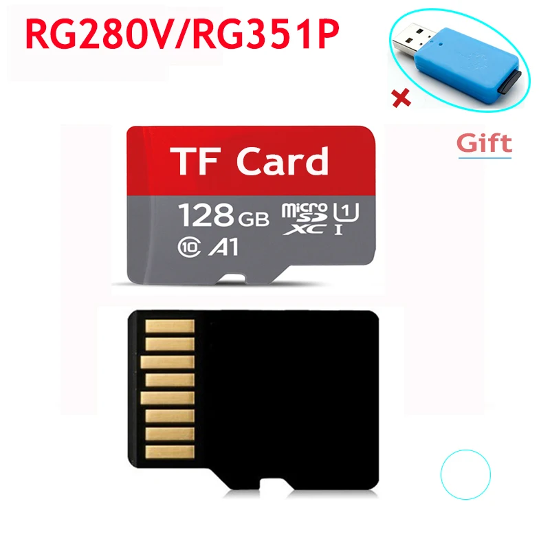 Ретро игровая консоль RG280V карта памяти 16 ГБ 32 64 128 TF для RG350 RG350P RG350M RG280M PS1