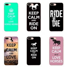Keep Calm and Ride On Horse Accessories phone case For Xiaomi Redmi 7 7A K20 6 6A 5A 4A 4X 5 plus Note 8 7 6 5A 4 3 2 pro(China)