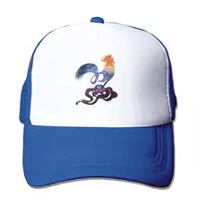 Цвет Петух Защита от солнца регулируемые шапки быстросохнущая сетка шляпа синий