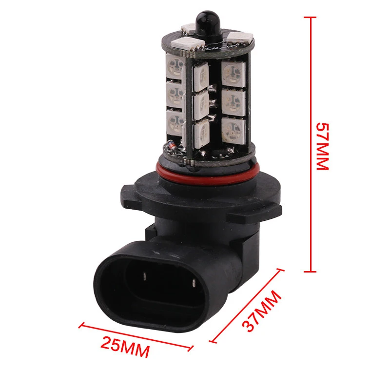 Фото Новинка, светодиодные противотуманные лампы 27SMD разных цветов RGB 5050 9005 с дистанционным управлением, 2 шт. №3