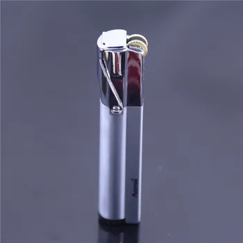 

AM-322 Windproof Butane Gas Lighter Big Flame Creative Ultra-thin Cigarette Lighter Grinding Wheel Lighter Metal Lacquer