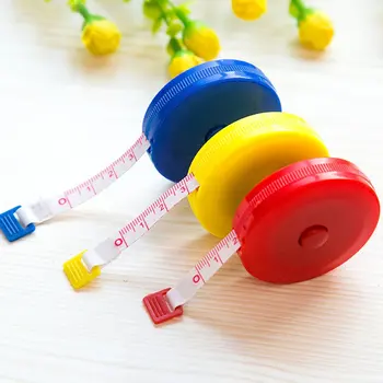 

Portable Size Candy Color Small Plastic Retractable Tape Measure Clothing Feet Soft Small Tape Rulers