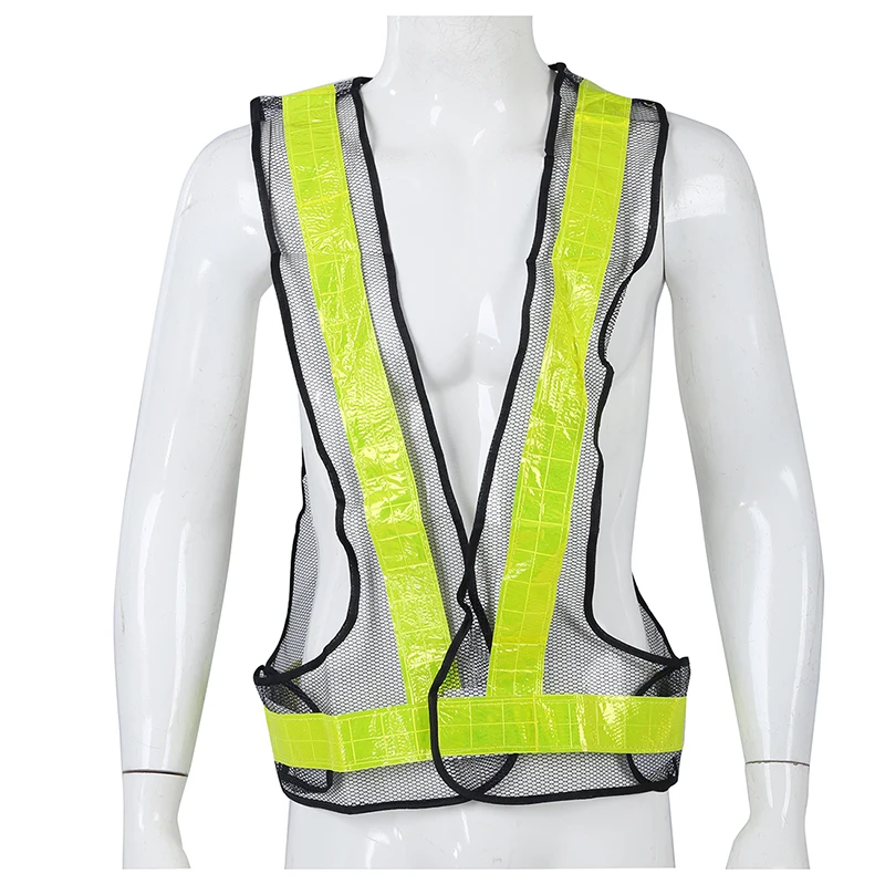 Hi-Viz светоотражающий жилет высокая видимость Предупреждение дорожного строительства безопасности передач черный желтый