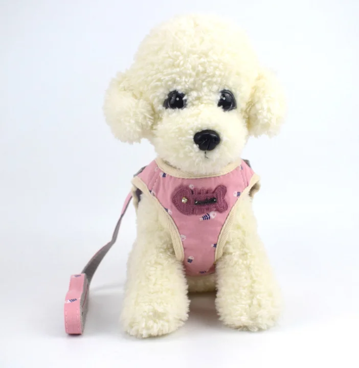Pink bone Поводок для собак, кошек, поводок, дышащий жилет для домашних животных, удобный маленький средний нагрудный ремень для кошек, собак, безопасная Тяговая веревка, товары для домашних животных - Цвет: Pink bone