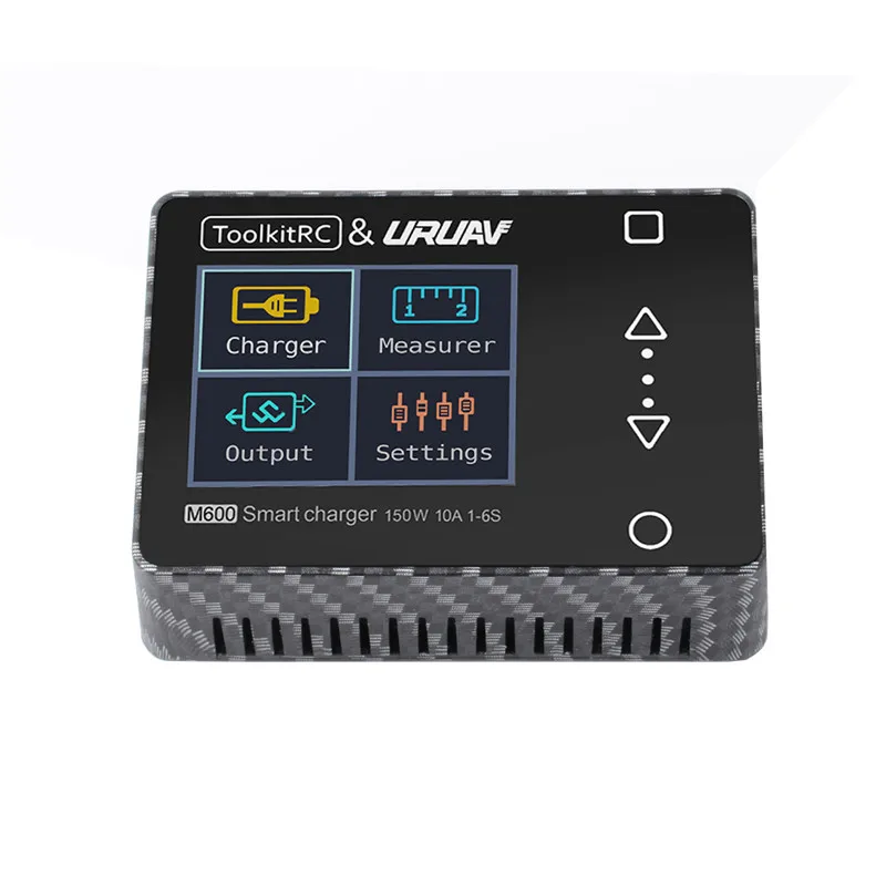 ToolkitRC& URUAV M600 150 Вт 10А DC мини Смарт ЖК-дисплей 2-6S Lipo батарея баланс зарядное устройство Dis зарядное устройство с PPM/PWM/SBUS тестовая функция - Цвет: Белый