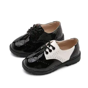 

Kids Shoe Girls Autumn New Princess Single Shoes Girls Boys Patent Leather Princess British Retro Leather Boys School Shoes