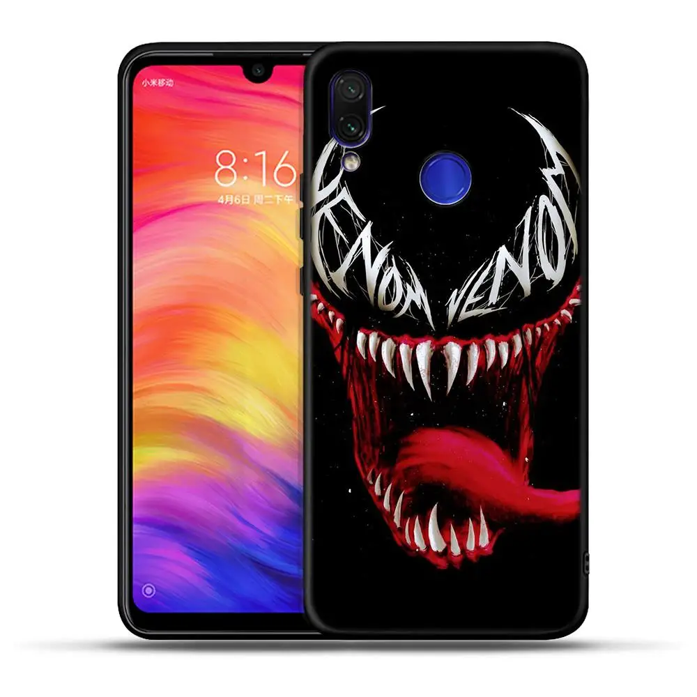Venom чехол для Xiaomi Redmi 4x 4A Pro 5 6 7 Pro Plus Note 3 4 5 6 7 X премьер-профессионал K20 Pro Мягкая Силиконовая обложка чехол Fundas