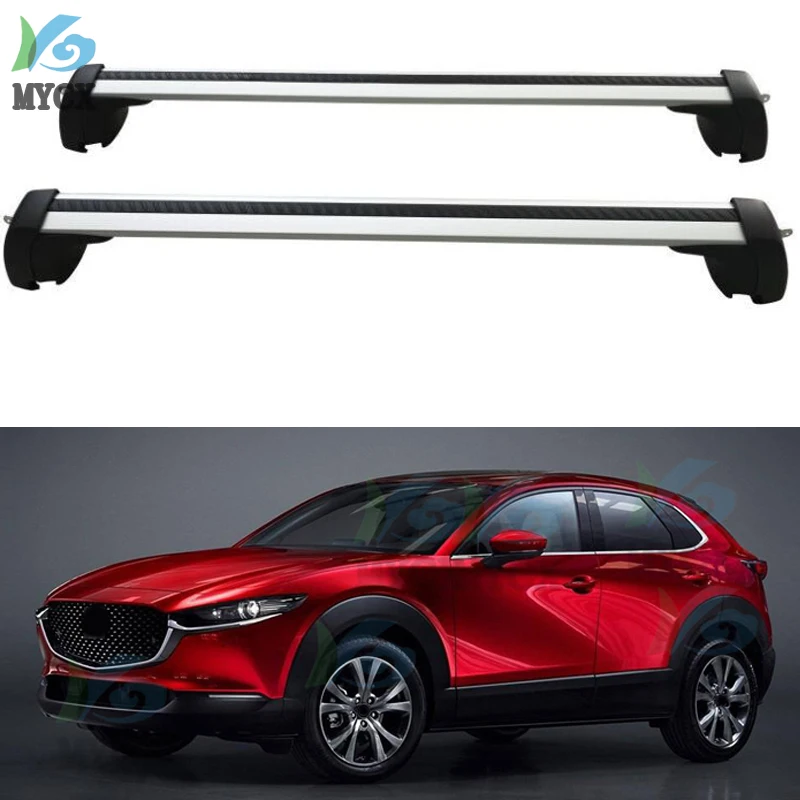 2021 roof rack rail cross bar beam For Mazda CX-30 2019 2020 thicken aluminum alloy high quality low profit for promotion |