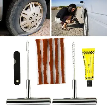 

5Pcs/Set Portable Fast Repairing Car Motorcycle Tubeless Tire Tyre Puncture Repair Strips Glue Tools Kit