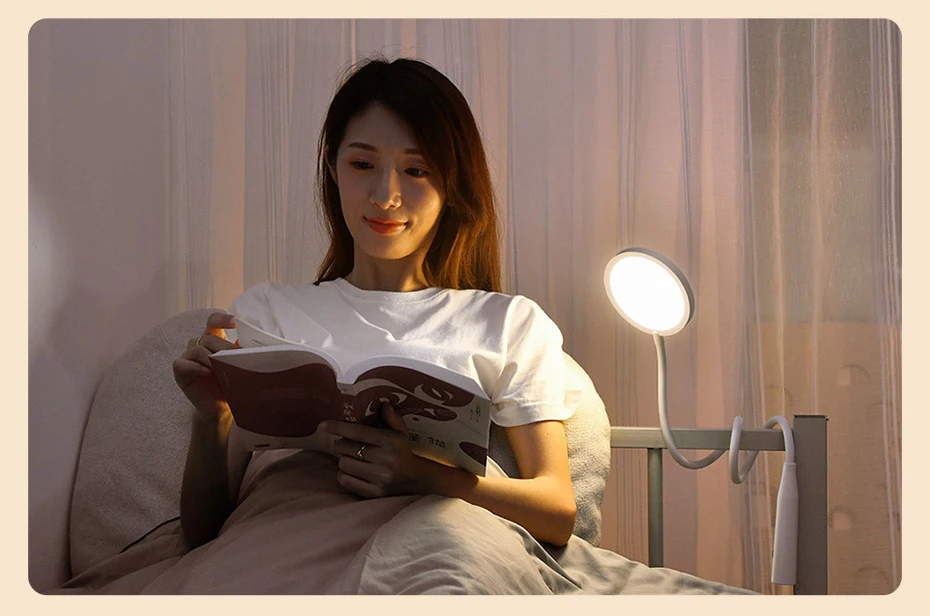 Baseus Comfort Reading Charging Uniform Light Hose Desk Lamp White DGYR-02 9