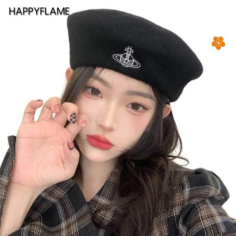 漫画のキャラクター クラシックなベレー帽 無地のパターン 男の子の帽子 女性のためのエレガントなウォーキング帽子 Aliexpress