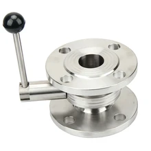 Нержавеющая сталь 304 санитарный фланец Дроссельный клапан DN25/DN32/DN40/DN50 Homebrew