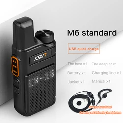 KSUN M6 Mini Walkie Talkies Toy Child Electronic Two Way Radio Voice Interphone Toy Outdoor UHF Walkie Talkies