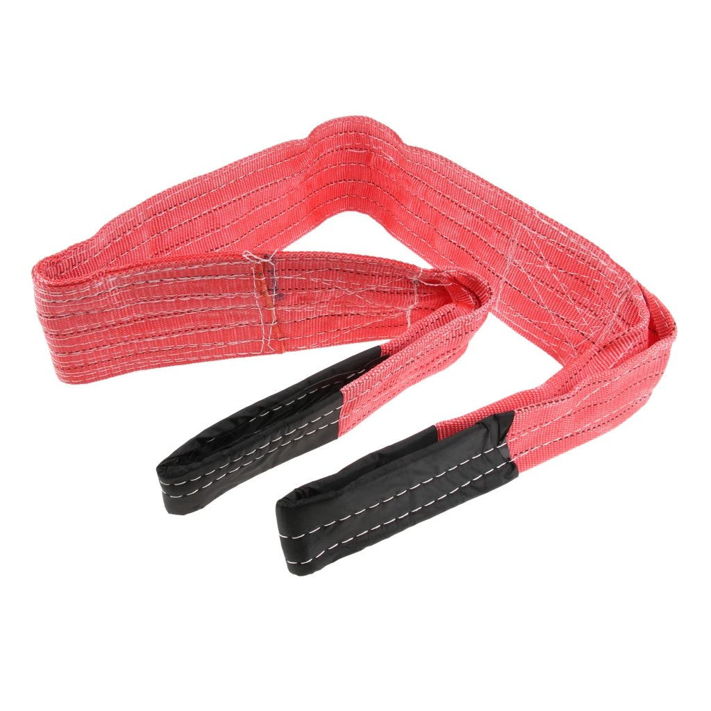 2M 5Ton Lifting Sling Car Emergency Tow Cable Heavy Duty Road Recovery Strap
