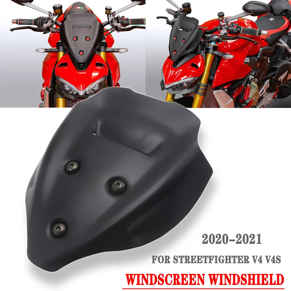 

Motorcycle Windscreen Windshield Deflector Protector Wind Screen For DUCATI Streetfighter V4 V4S 2020 2021