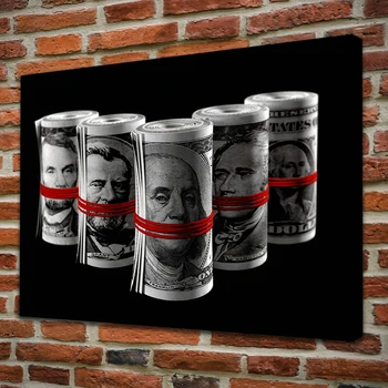 

Various Dollar Bill Nordic Canvas Art Print Painting Posters Wall Pictures For Living Room Bedroom Office Home Decor