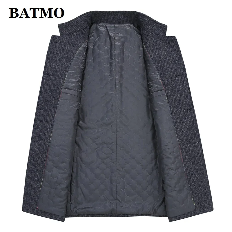 Batmo Новое поступление зимняя высококачественная шерстяная повседневная мужская куртка, Мужская зимняя теплая куртка, зимние куртки для мужчин 893