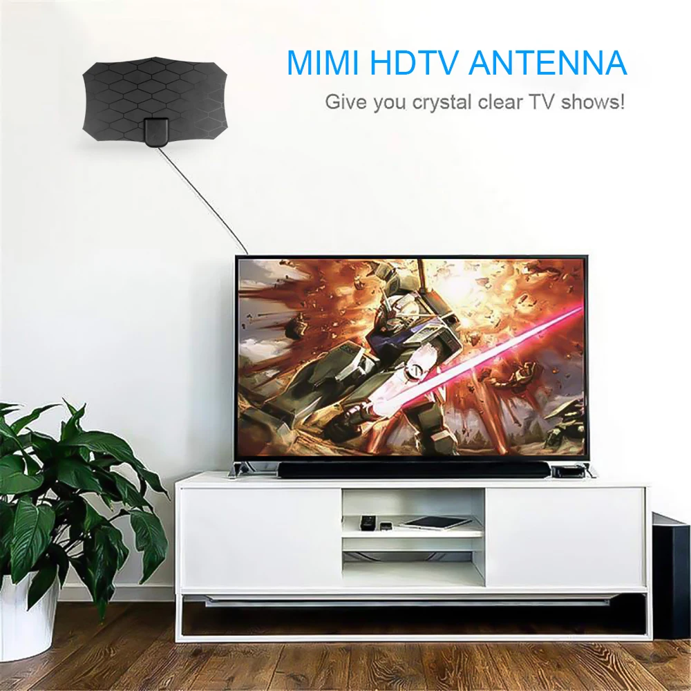 ТВ антенна Kebidumei Freeview 120 миль 25 дБ с усилителем сигнала|Антенны| |