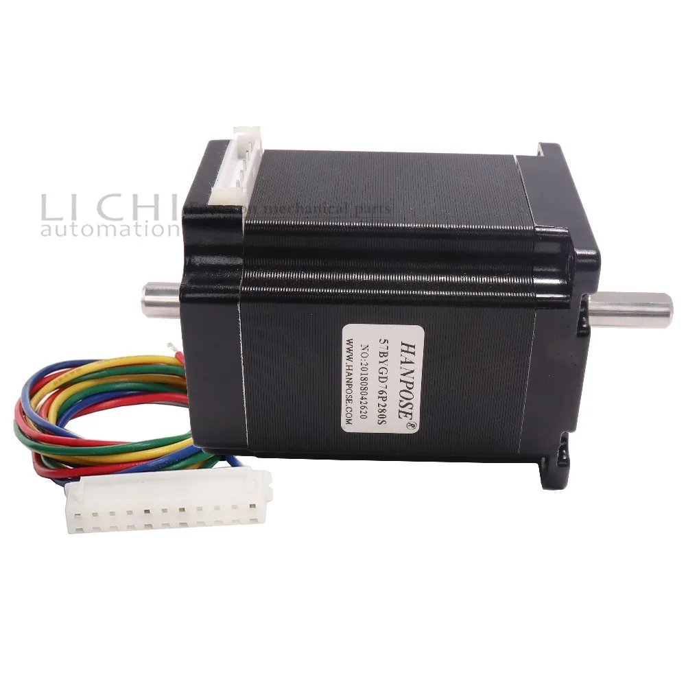 23hs7628S 76 мм nema шаговый двигатель 23 двухвальный двигатель 2.8A 189N. См для станка с ЧПУ