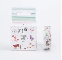Новинка Kawaii васи лента DIY Украшение скрапбукинг планировщик великолепный блеск Маскировочная лента клейкая лента этикетка наклейка - Цвет: n