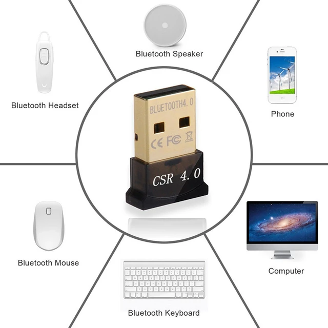 Adaptador Bluetooth USB CSR 4.0 Dongle