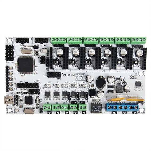 

A2-BIQU Rumba For 3D printer motherboard rumba MPU / 3D printer accessories RUMBA optimized version control Board