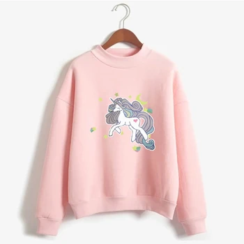 

Dream Unicorn print fashion winter round neck long sleeve warm top women's Sweatshirt