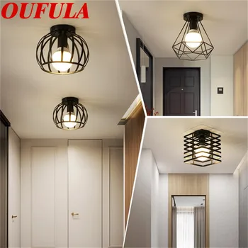 

OUTELA Entrance lamp Nordic Style Black Ceiling Lamp Contemporary Suitable for Aisle corridor balcony