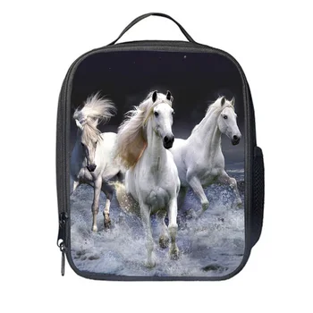 

New Horse Lunch Bag For Travel Customized Men Women Teenagers Boys Girls Kid School Thermal Cooler Insulated Tote Box