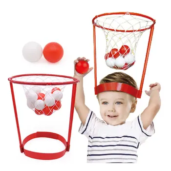 

Kids Baby Toys Head Basketball Hoop Toy Set Adjustable Head Hoop with 20pcs Balls Game Shooting Ball Sport Educational Toys New