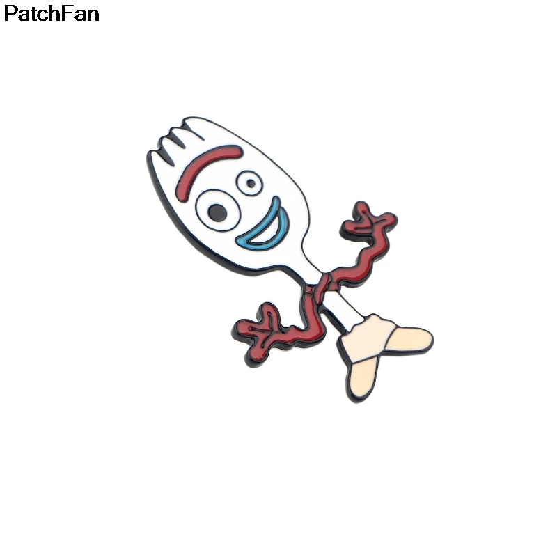 Patchfan смешной fokry цинковый галстук мультфильм булавки рюкзак одежда броши для мужчин и женщин шляпа Декоративные значки медали A2415