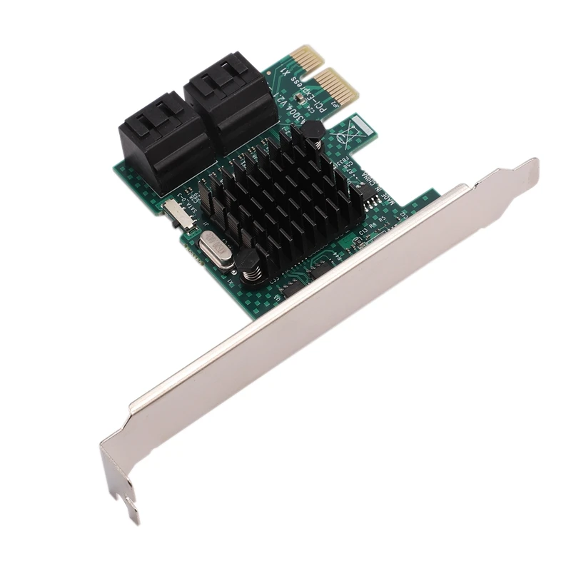 SA3004 4 порта 6G PCI-E для SATA3.0 Riser Card PCI Express для SATA 3,0 Miner SSD IPFS адаптер с большим радиатором для майнинга BTC
