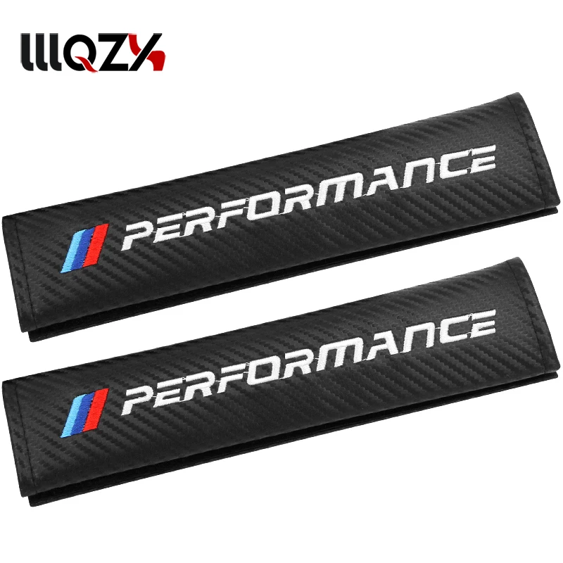 

2pc PU material Safety Belt Cover Seat Car Shoulder Pad For BMW X1 X5 E93 E60 E61 F10 F30 F07 M3 M5 E63 Car-Styling Accessories