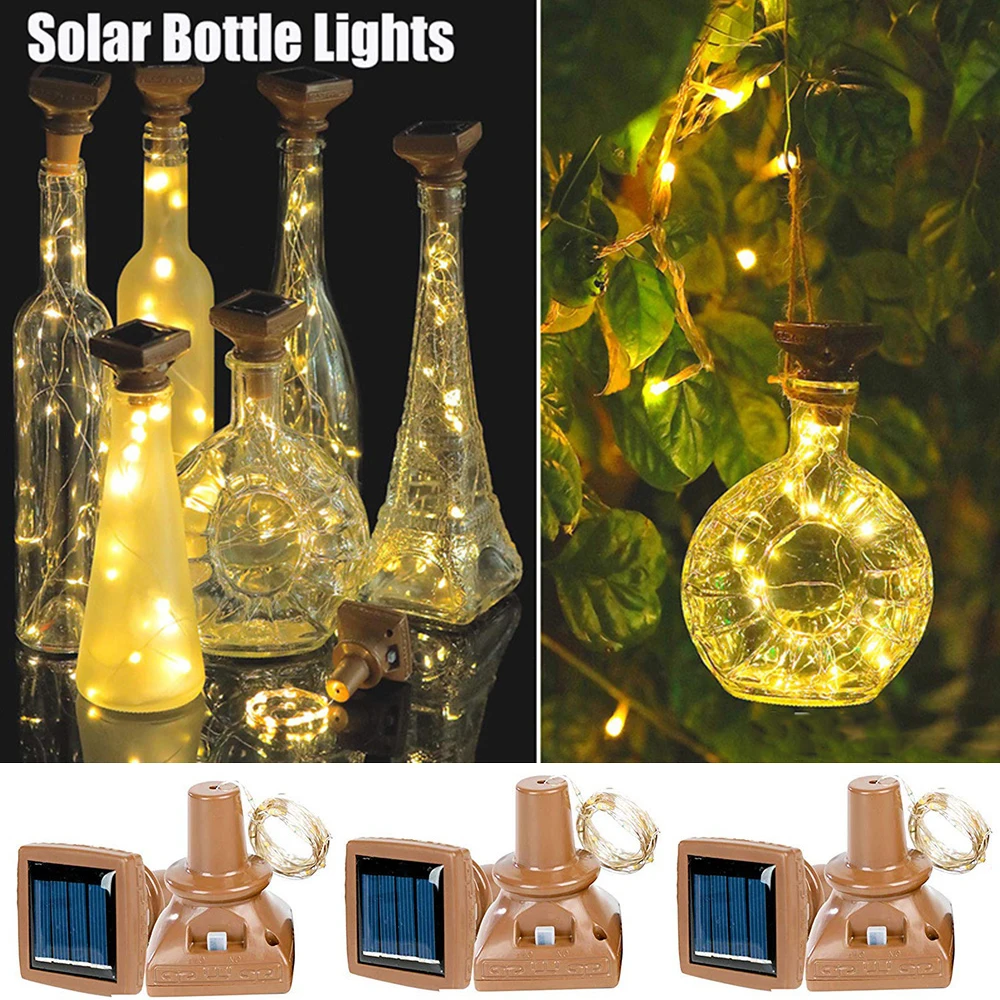 Solar Bottle Cork Lights String Lights Bottles Solar Christmas 10/6