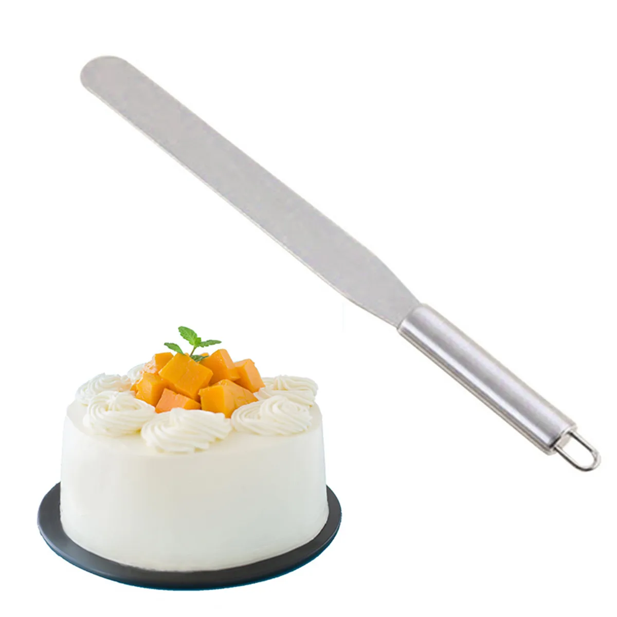 

Stainless Steel Cream Spatula Icing Frosting Spatula Cream Butter Scraper Batter Cake Decorating Spatula Kitchen Tool
