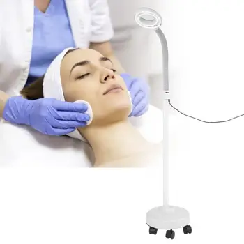 

For Tattooing 110V 5X Diopter LED Magnifying Floor Stand Lamp Glass Lens Magnifier for Tattoo Beauty US Tattoo Supplies