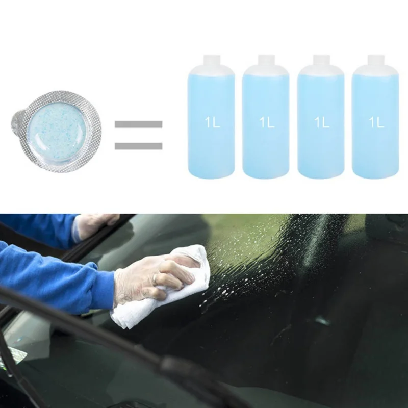 

10pcs Auto Car Windshield Glass Wash Cleaning Concentrated Effervescent Tablets Cleaner