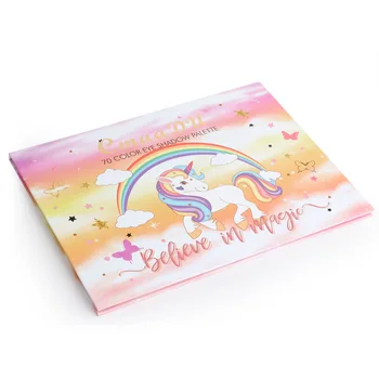 

Unicorn Eyeshadow Pallete Shimmer Pigmented Eye Shadow Palette Maquillage Glitter Pearl Waterproof Makeup Kit Full Professional