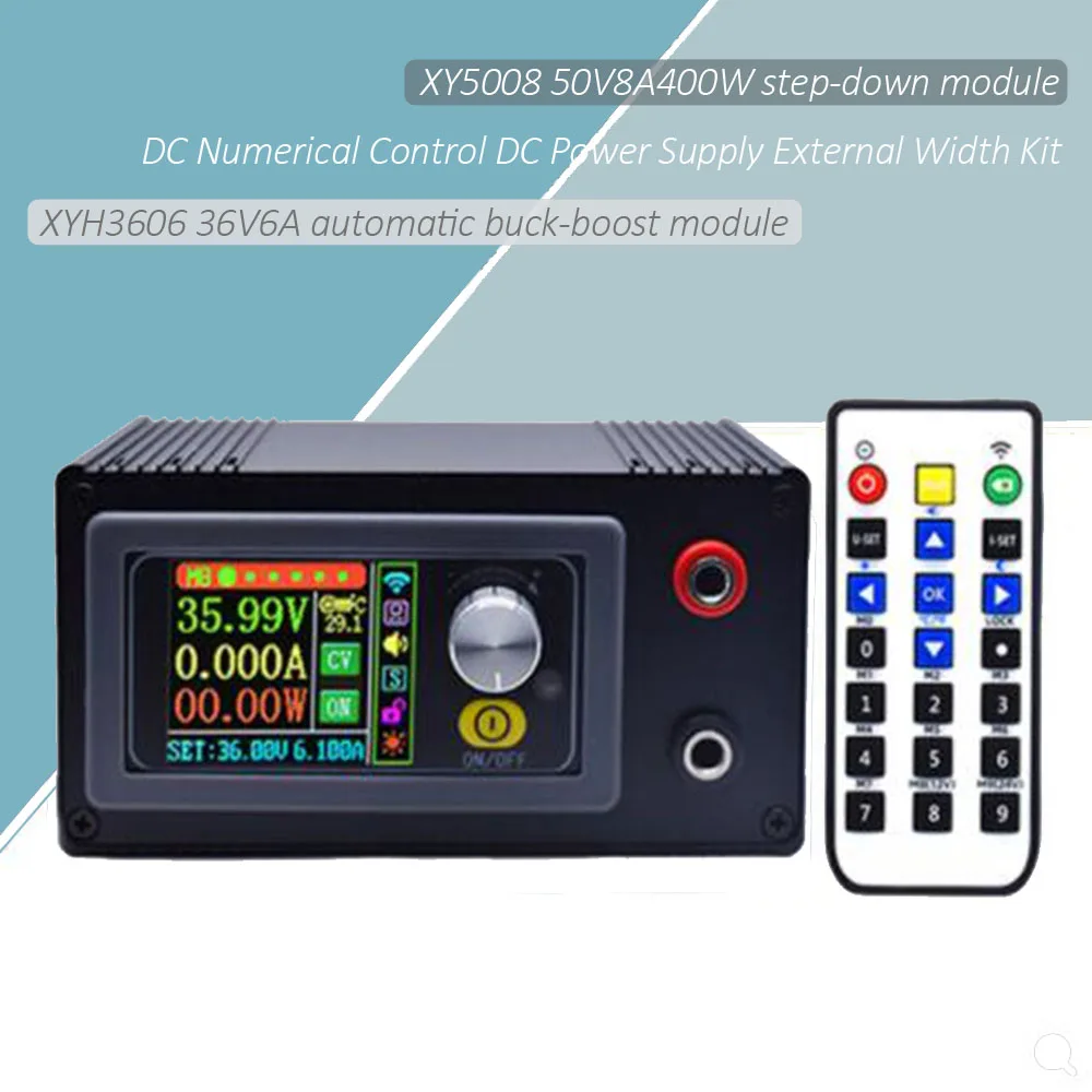 

XY5008/XYH3606 CNC Регулируемый источник питания постоянного тока, понижающий преобразователь CC CV 0-50 в 6A 8A 216 Вт 400 Вт, модуль питания WIFF APP