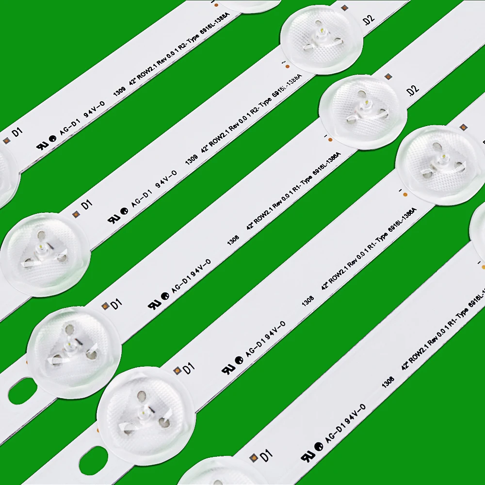 10 PCS/Set LED Backlight Strip for LG 42LA620S 42LN570S 42LN5400 42LN5700 6916L-1214A 6916L-1215A 6916L-1216A 6916L-1217A