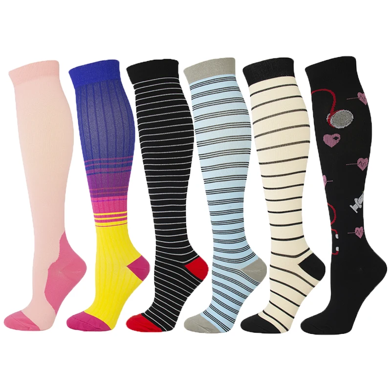 

Moda Mulaya Compression Stockings Men/Women Correcting Leg Muscle Pressure and Soothing Syringn Tube Funny Simple Exercise Socks