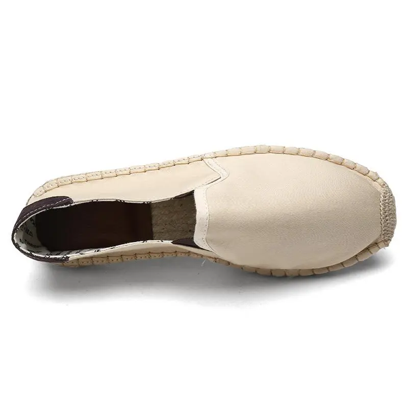 

Large Size Espadrilles MEN'S Shoes Slip-on Loafers Casual Fisherman Shoes Old Beijing Flax Canvas Shoes