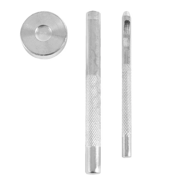 480/360PCS Leather Double Cap Rivets Metal Tubular Rivets for Leather Craft Repairs Decoration with Punch Pliers Fixing Tools
