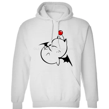 

Final Fantasy, Legendary Moogle Kupo FF7 FF8 FF9 FFX Mognet Top Cartoon Mens Neutral Winter Hoodies Sweatshirts Free Shipping